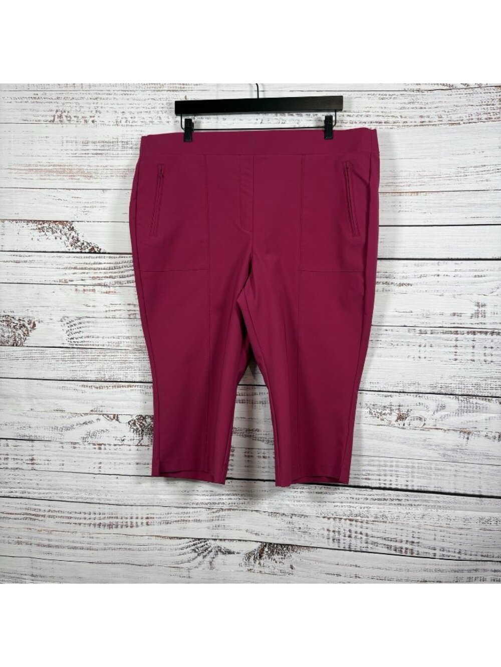 Lane Bryant On The Go Pull On Pink Pedal Pants NWOT